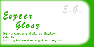 eszter glosz business card